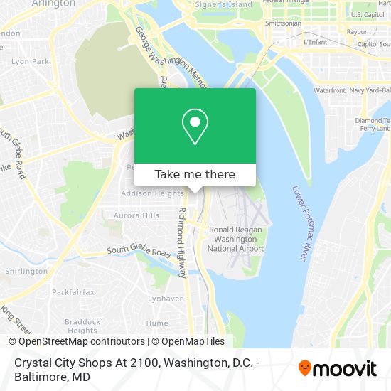 Crystal City Shops At 2100 map