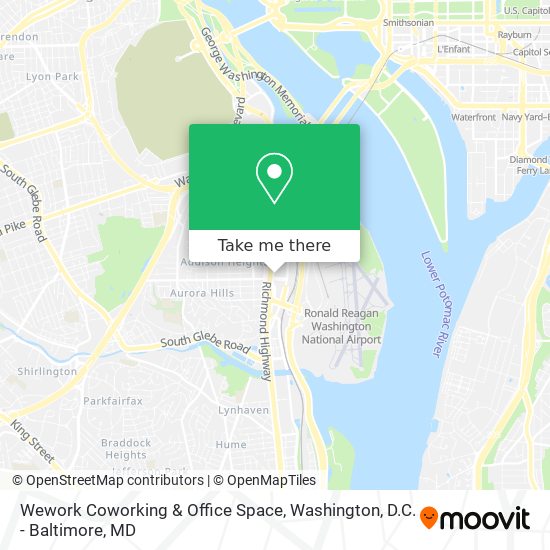 Mapa de Wework Coworking & Office Space