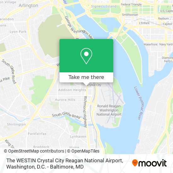 Mapa de The WESTIN Crystal City Reagan National Airport