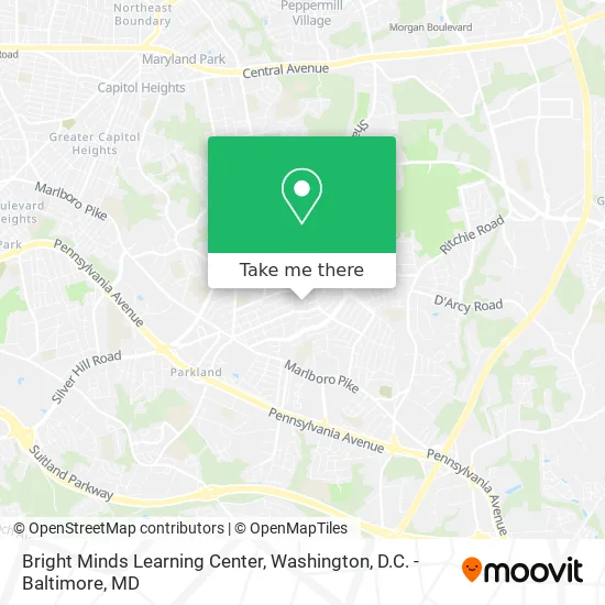 Bright Minds Learning Center map