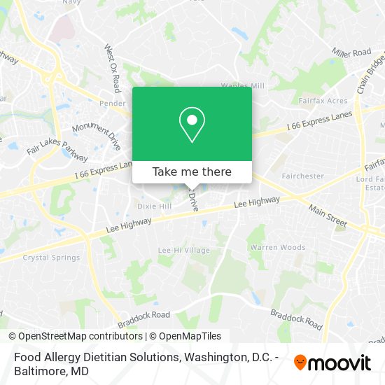 Mapa de Food Allergy Dietitian Solutions