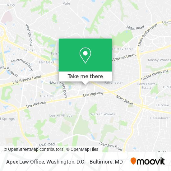 Apex Law Office map