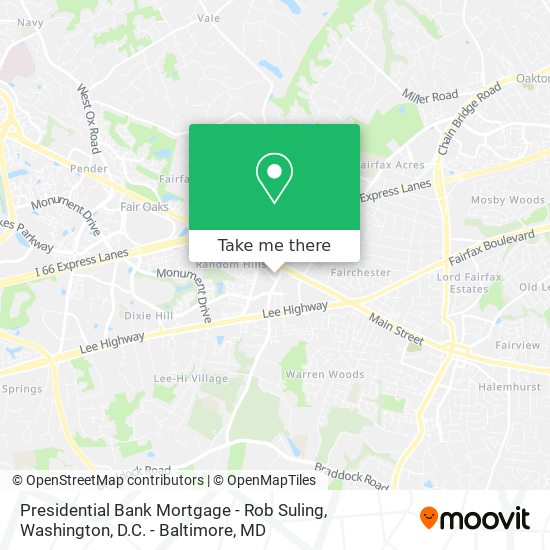 Presidential Bank Mortgage - Rob Suling map