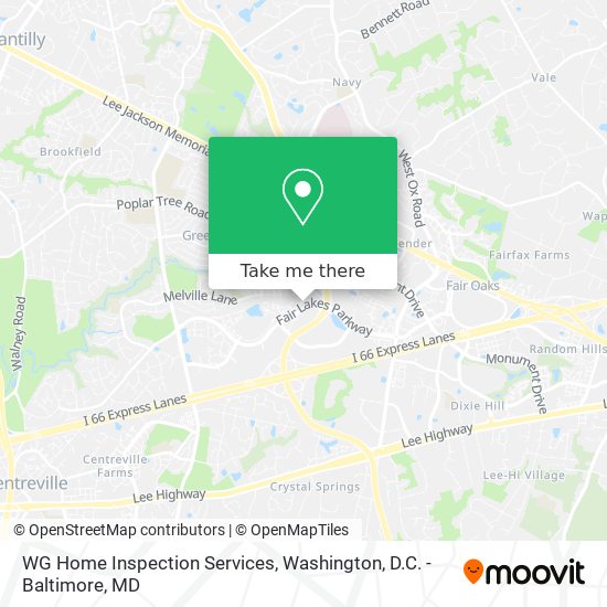 Mapa de WG Home Inspection Services