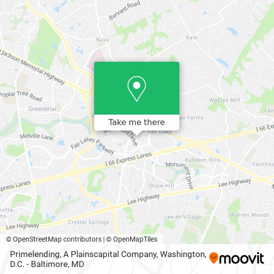 Primelending, A Plainscapital Company map