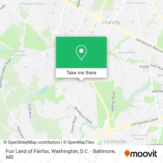Fun Land of Fairfax map
