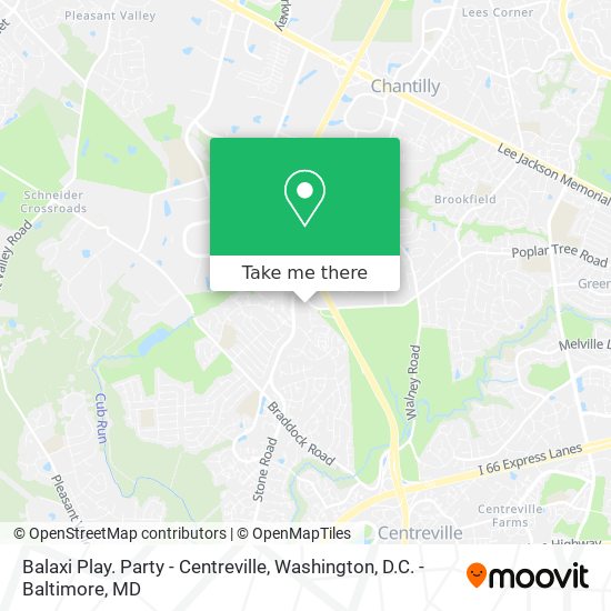 Balaxi Play. Party - Centreville map