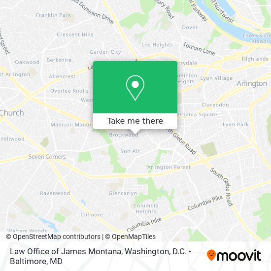 Mapa de Law Office of James Montana