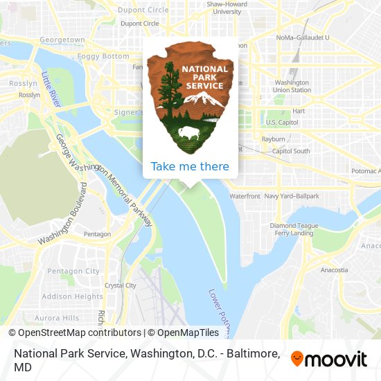 Mapa de National Park Service