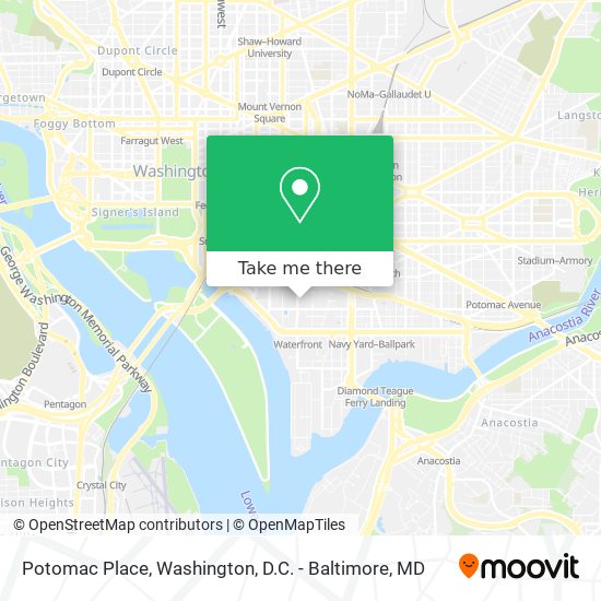 Potomac Place map