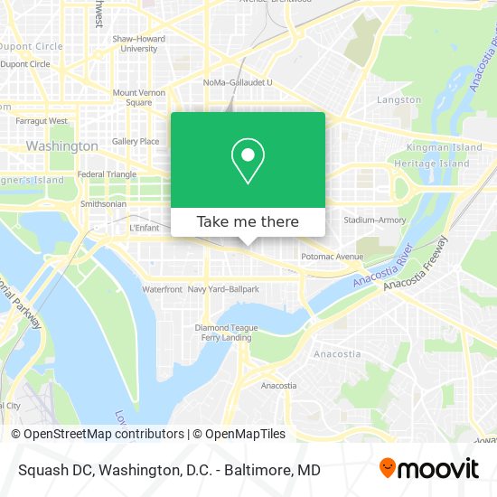 Mapa de Squash DC