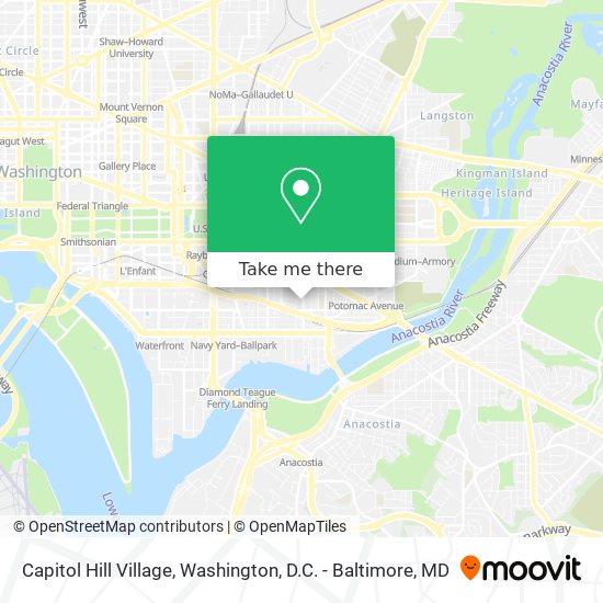 Capitol Hill Village map