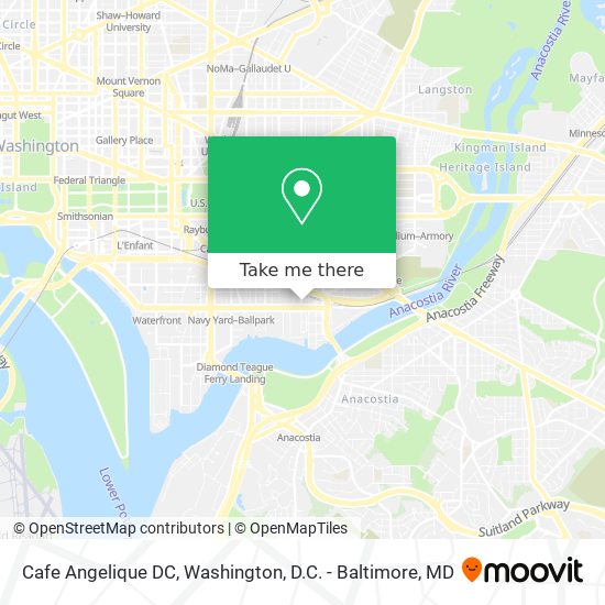 Cafe Angelique DC map