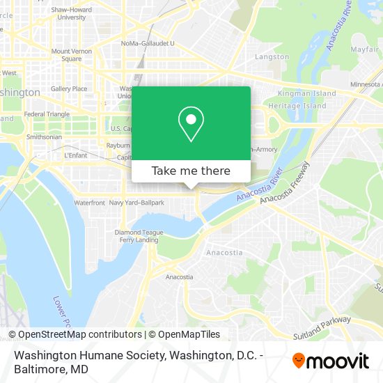 Mapa de Washington Humane Society