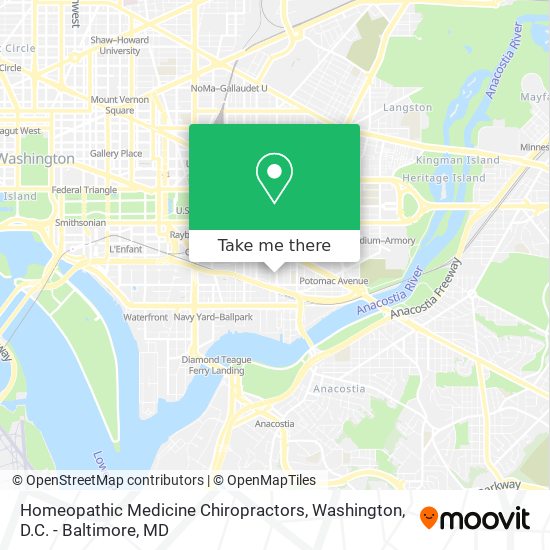 Homeopathic Medicine Chiropractors map