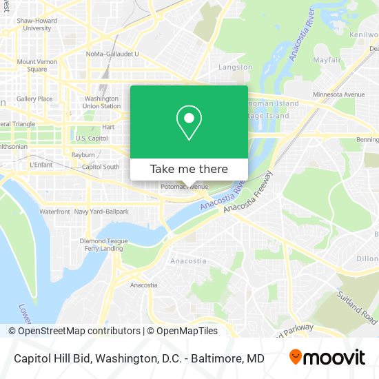 Mapa de Capitol Hill Bid