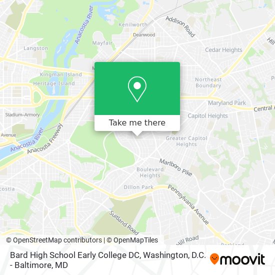 Mapa de Bard High School Early College DC