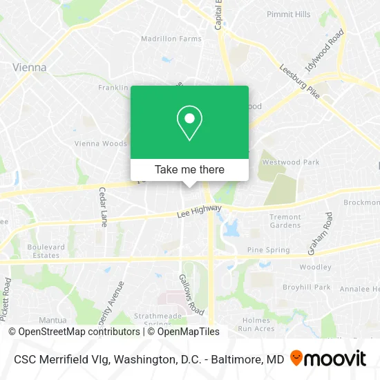 Mapa de CSC Merrifield Vlg