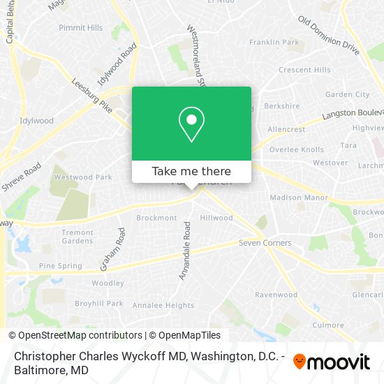 Mapa de Christopher Charles Wyckoff MD