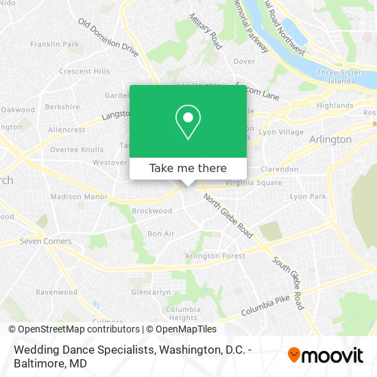 Wedding Dance Specialists map