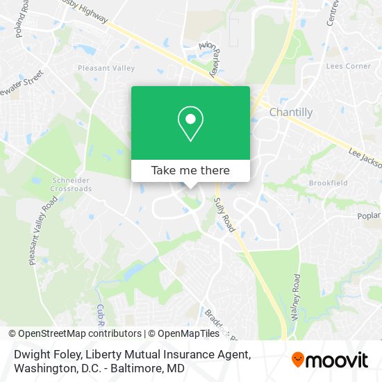 Mapa de Dwight Foley, Liberty Mutual Insurance Agent