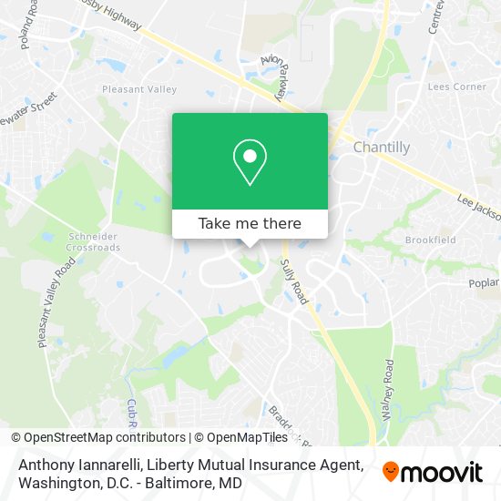 Mapa de Anthony Iannarelli, Liberty Mutual Insurance Agent