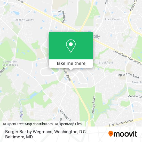 Mapa de Burger Bar by Wegmans
