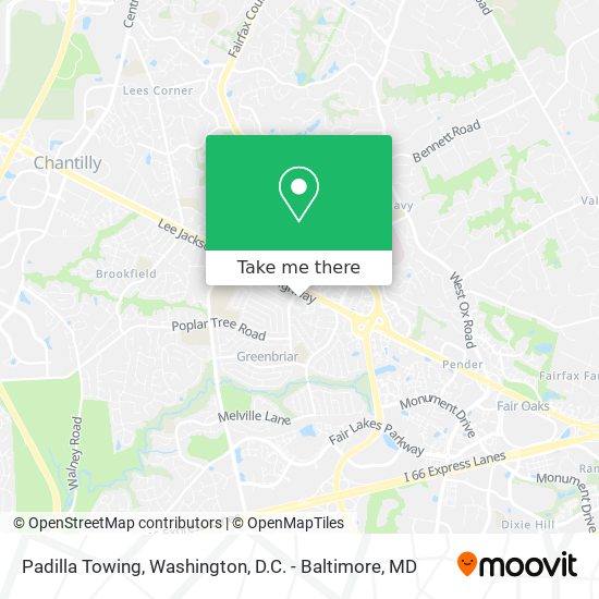 Padilla Towing map