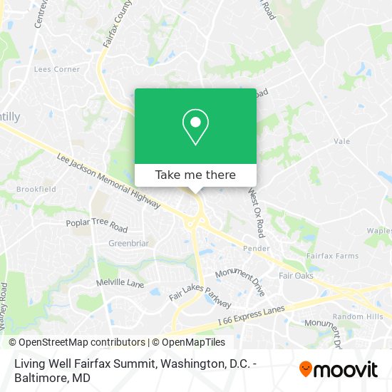 Mapa de Living Well Fairfax Summit