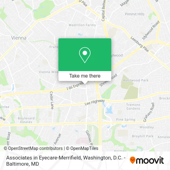 Mapa de Associates in Eyecare-Merrifield