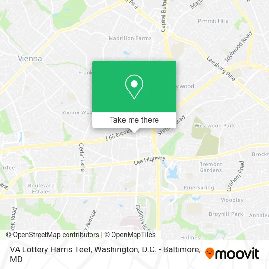 VA Lottery Harris Teet map