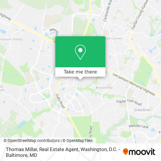 Thomas Millar, Real Estate Agent map