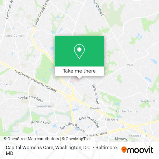 Capital Women's Care map