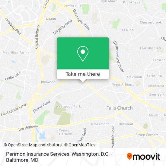 Perimon Insurance Services map