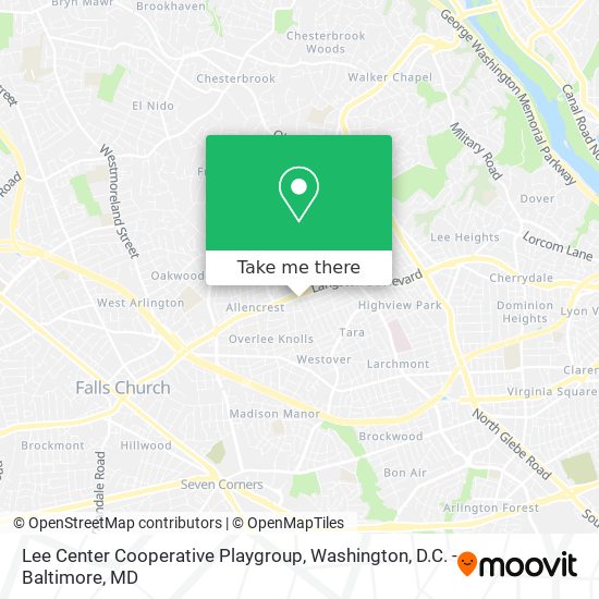 Lee Center Cooperative Playgroup map