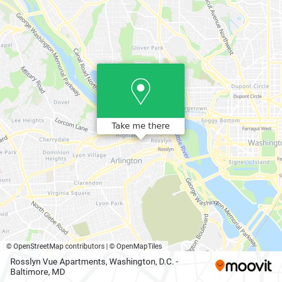 Rosslyn Vue Apartments map