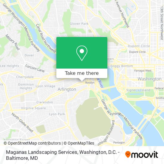 Maganas Landscaping Services map