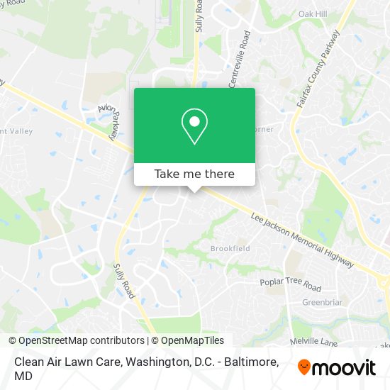 Clean Air Lawn Care map