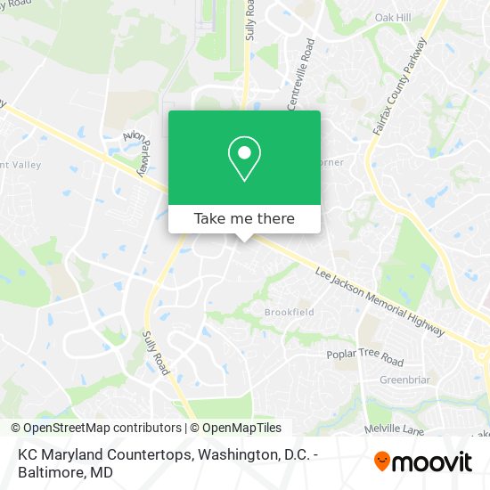 KC Maryland Countertops map