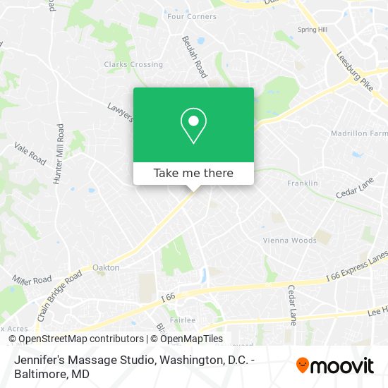 Jennifer's Massage Studio map