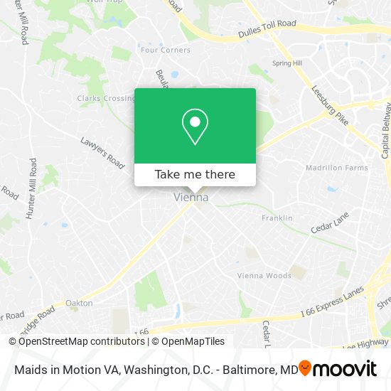 Maids in Motion VA map