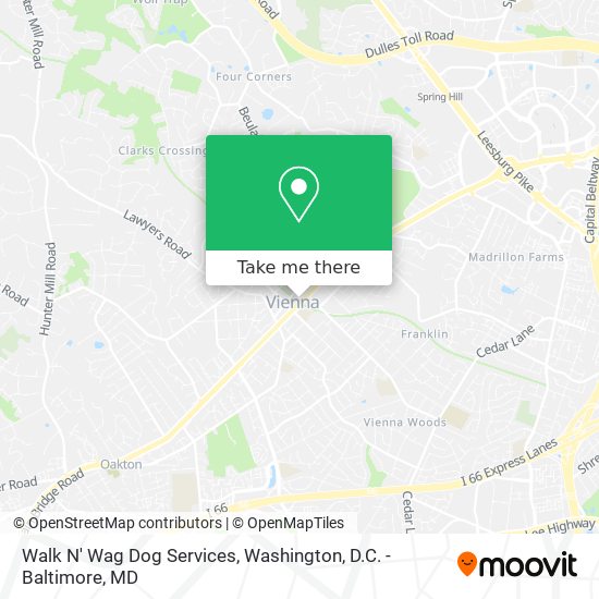 Walk N' Wag Dog Services map