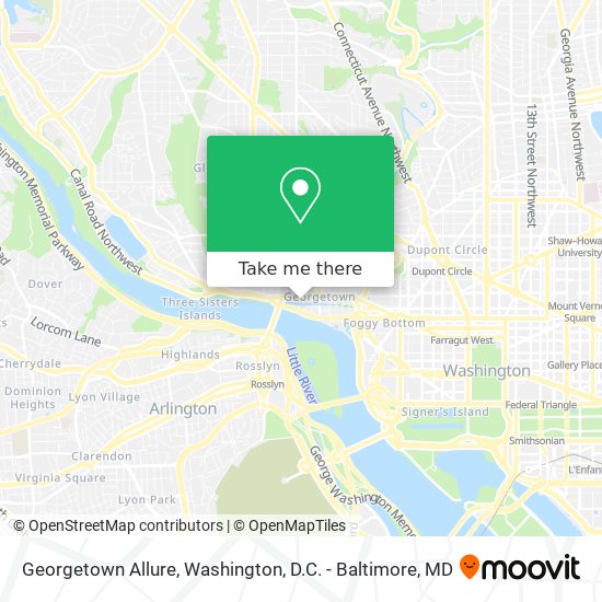 Mapa de Georgetown Allure