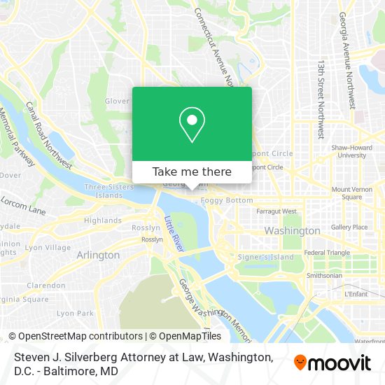 Mapa de Steven J. Silverberg Attorney at Law