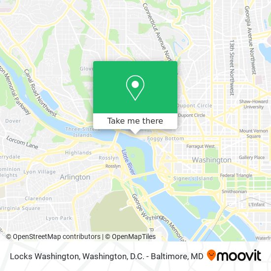 Mapa de Locks Washington