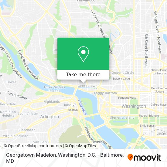 Mapa de Georgetown Madelon