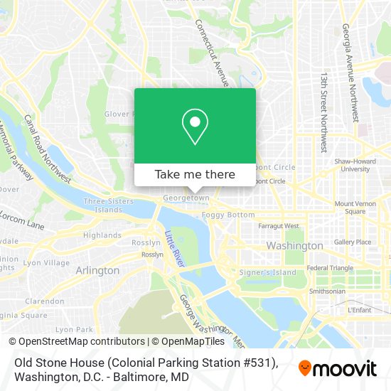 Old Stone House (Colonial Parking Station #531) map