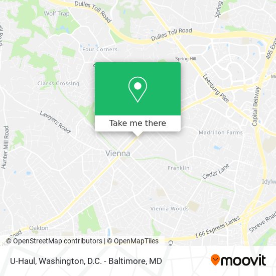 U-Haul map