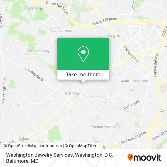 Mapa de Washington Jewelry Services