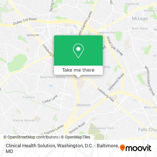 Mapa de Clinical Health Solution